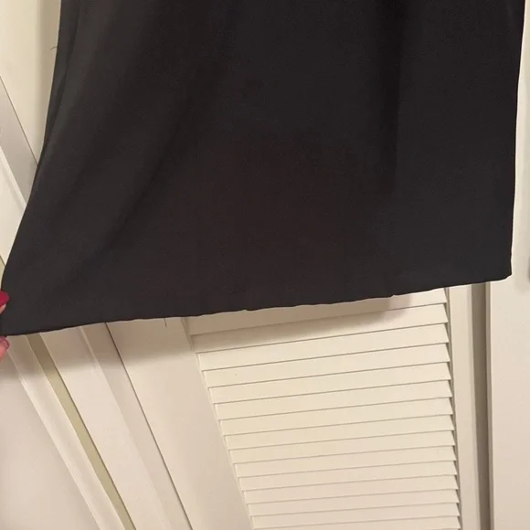 Pleated Wide Leg Black Trousers - Picture 6 of 8